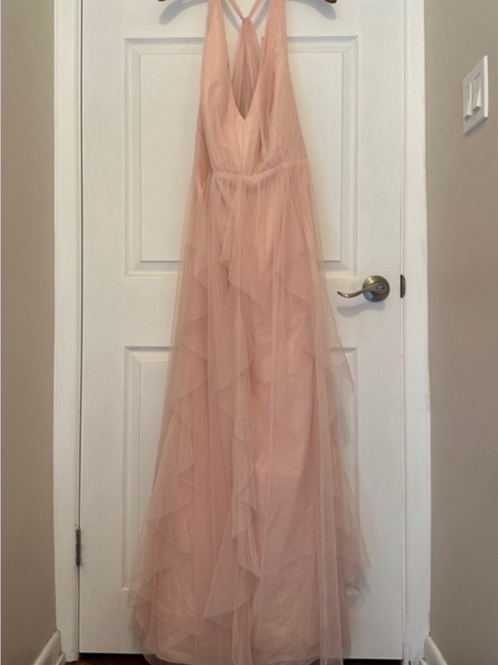 White by Vera Wang Blush Pink Tulle Dress